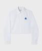 FALLETT Flower Point Crop Shirt White