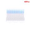 40Pcs Interdental Silicone Brushes Dental Toothpicks Cleaning Brush With Thread Oral Cleaning Tool