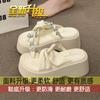 Rhinestone cover toe cool slippers women wear in summer 2025 new fairy wind heightened thick-soled beach with skirt sandals