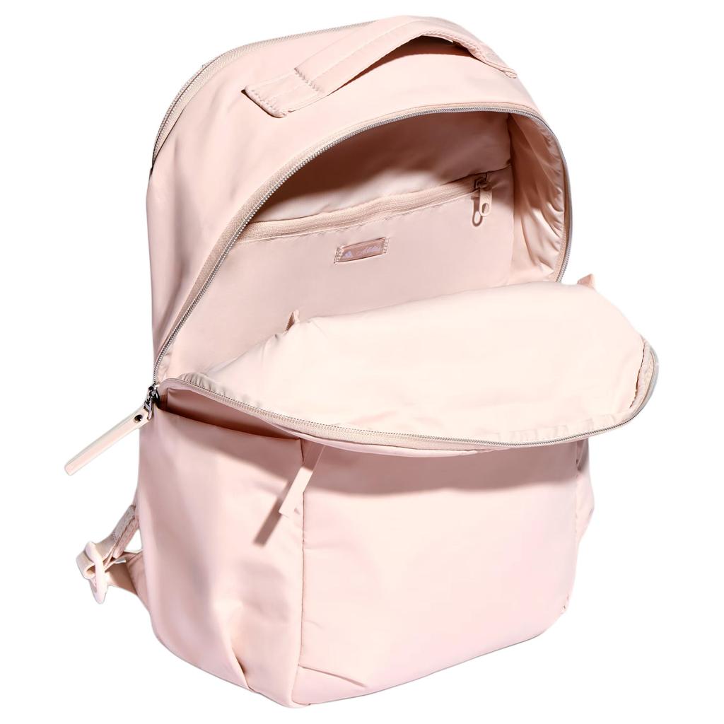 adidas Soft Lux Practical Sports Minimalist Recycled Polyester Backpack Women Backpack Light-Sesame-Purple-Pink KS5199