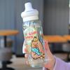 Capybara Plastic Water Bottle Portable Cartoon Large Capacity Handheld Straw Cup for Sports Travel Kids Drinkware Accessories