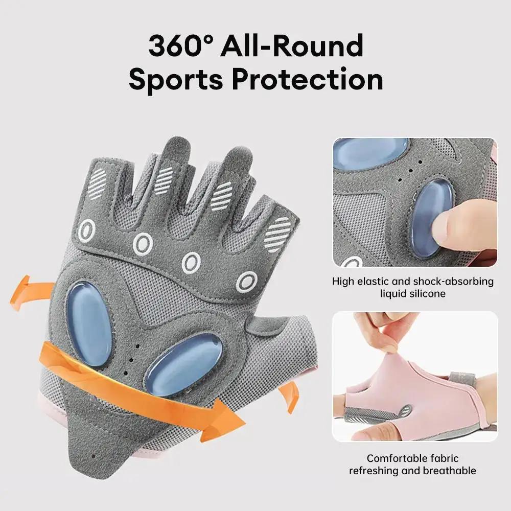 Non-Slip Fitness Gloves for Strength Training Gym Workout and Outdoor Sports with Breathable Design
