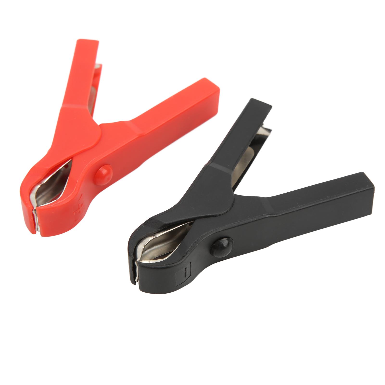

10pcs Electric Clip Steel ABS Material Moderate Elasticity Red Black Safety Testing Clamp 30A for