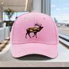 Adjustable Sandwich Cap With Forest Deer Bear Pattern Lightweight Unisex Outdoor Hat For Weddings Parties Gifts
