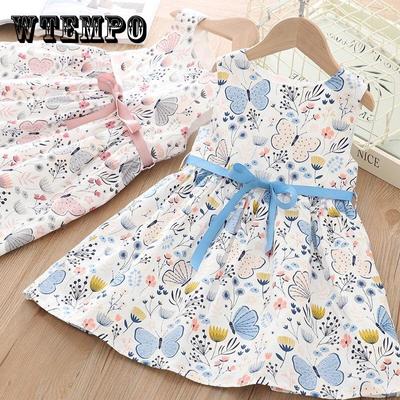 Girl Princess Dress Summer Kid Girls Dress Floral Sweet Children Party Suits Butterfly Costume Children Clothing