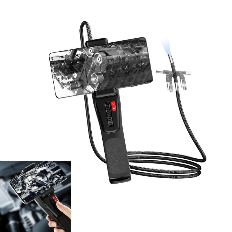 Industrial Endoscope With 1080P High Resolution Camera For Vehicle Maintenance And Pipe Inspection Flexible Tube With LED Lighting