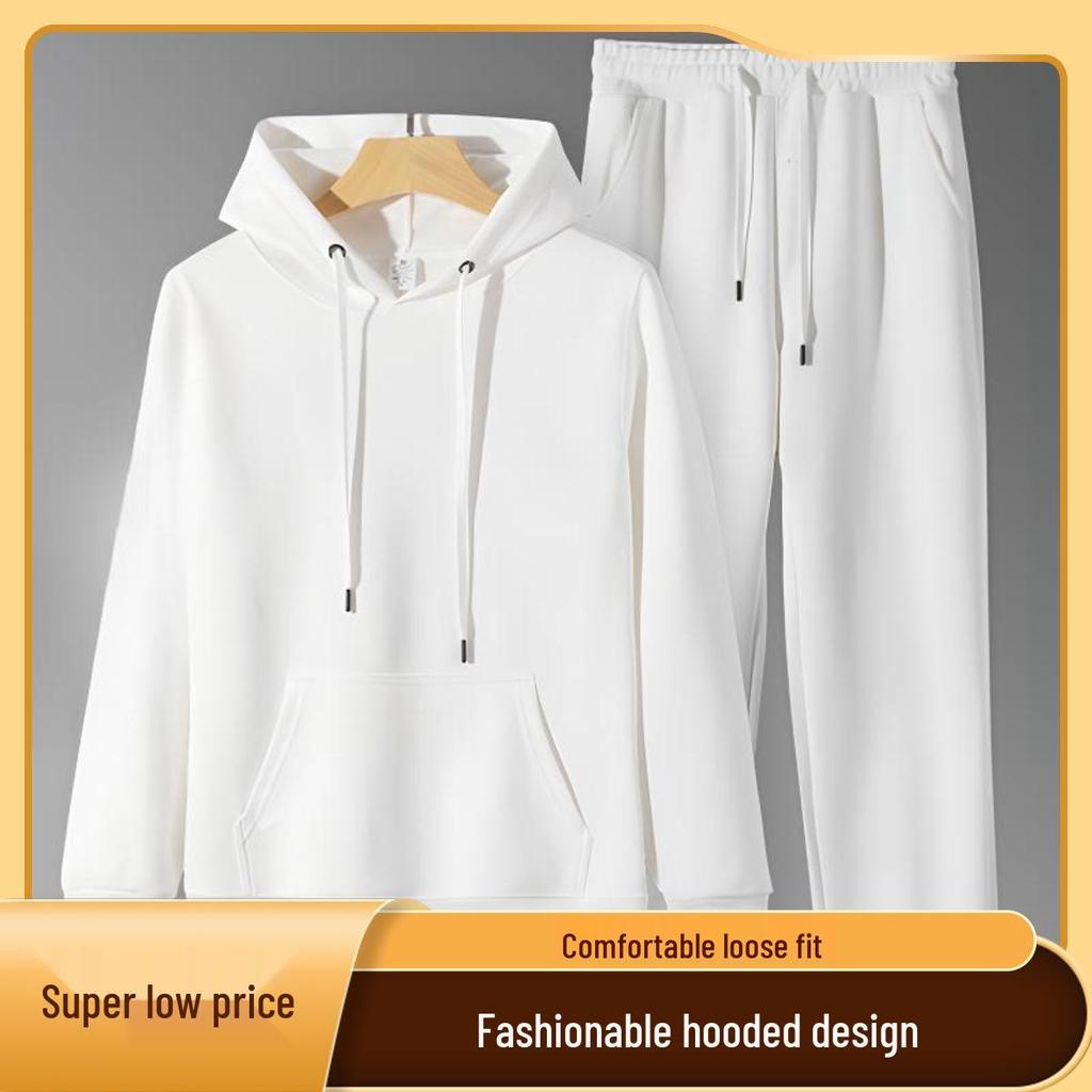Women's Oversized Hoodie & Wide-Leg Sweatpants Set - Autumn/Winter Trendy Style