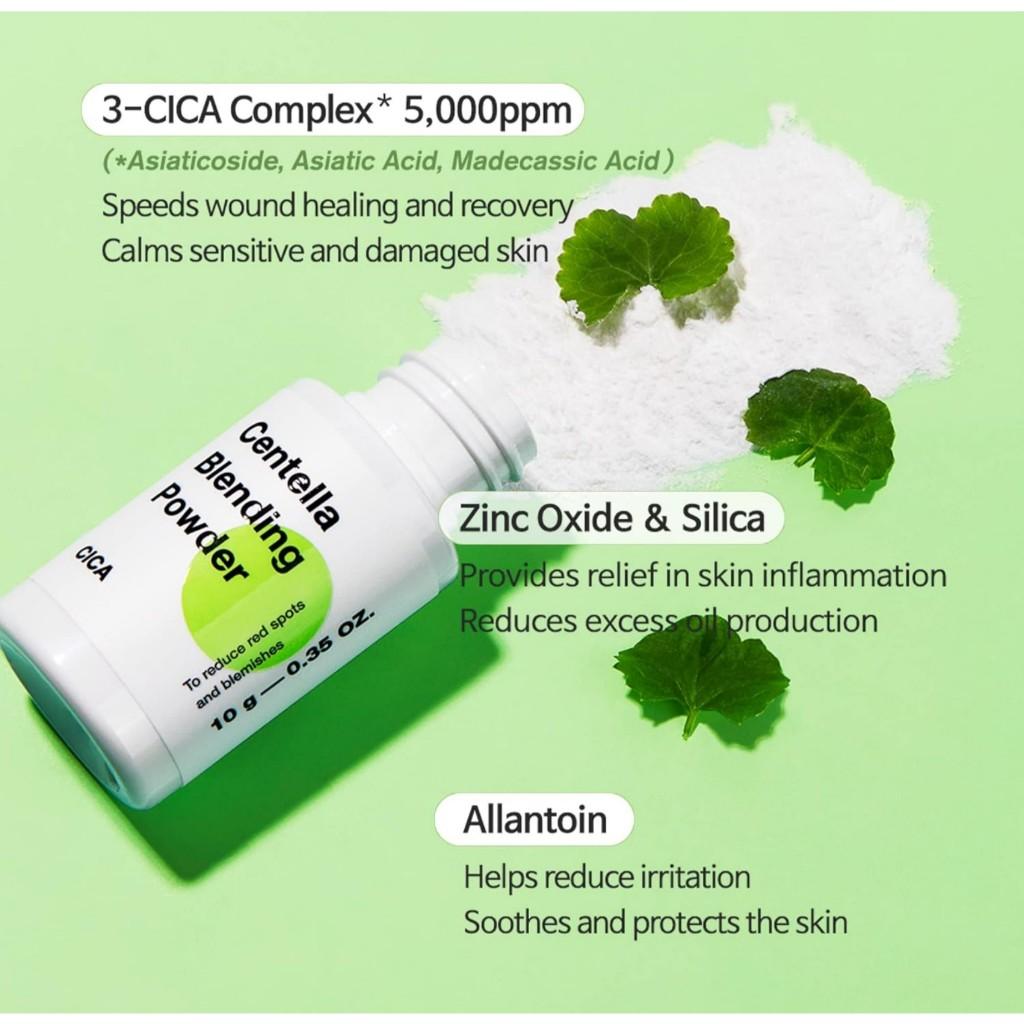 TIAM Centella Blending Powder, 10g | CICA Powder, Sebum Control, reduce acne marks, Asiaticoside, Madecassic Acid, Asiatic Acid