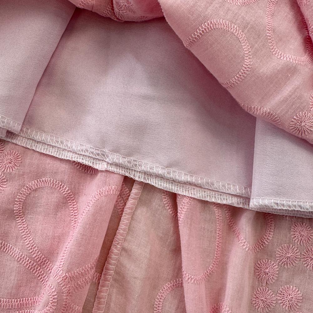 Fashion Dress for Women Square Collar Puff Sleeve A-line Floral Texture Vestido Womens Solid Color Folds Dresses Summer Dropship