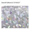 3D Statisk Dekorativ Sekretess Fönster Glas Filmdekal Färgade Anti UV Självhäftande Rainbow Stickers Heminredning