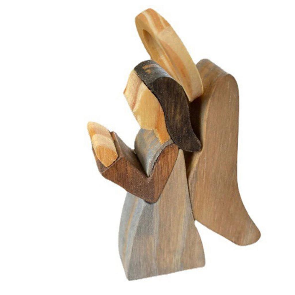 Easter Scene Wooden Decoration Wooden Jesus Nativity Christ Statue Decoration