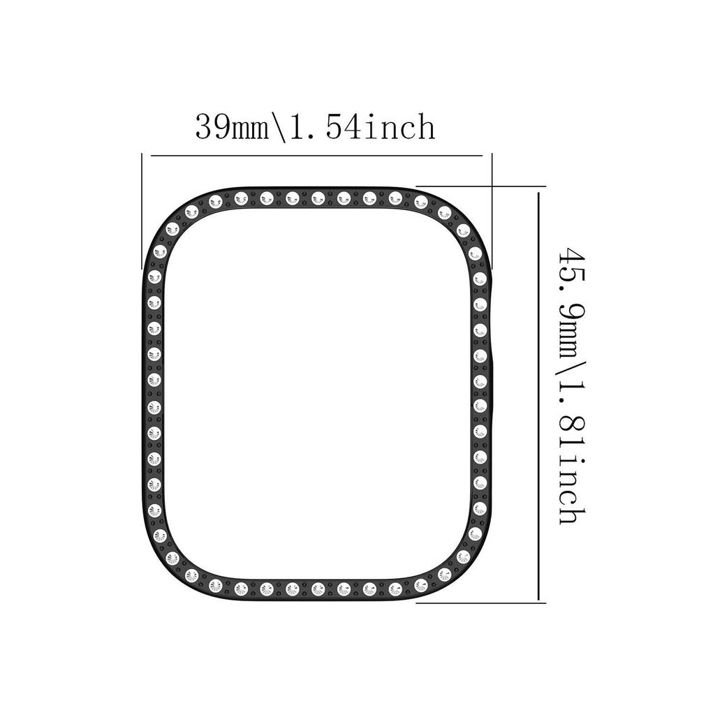 PC Diamond Protective Case Shell Smart Watch Diamond Bumper Accessories Anti-Scratch Screen Protector for Huawei Watch Fit 3.