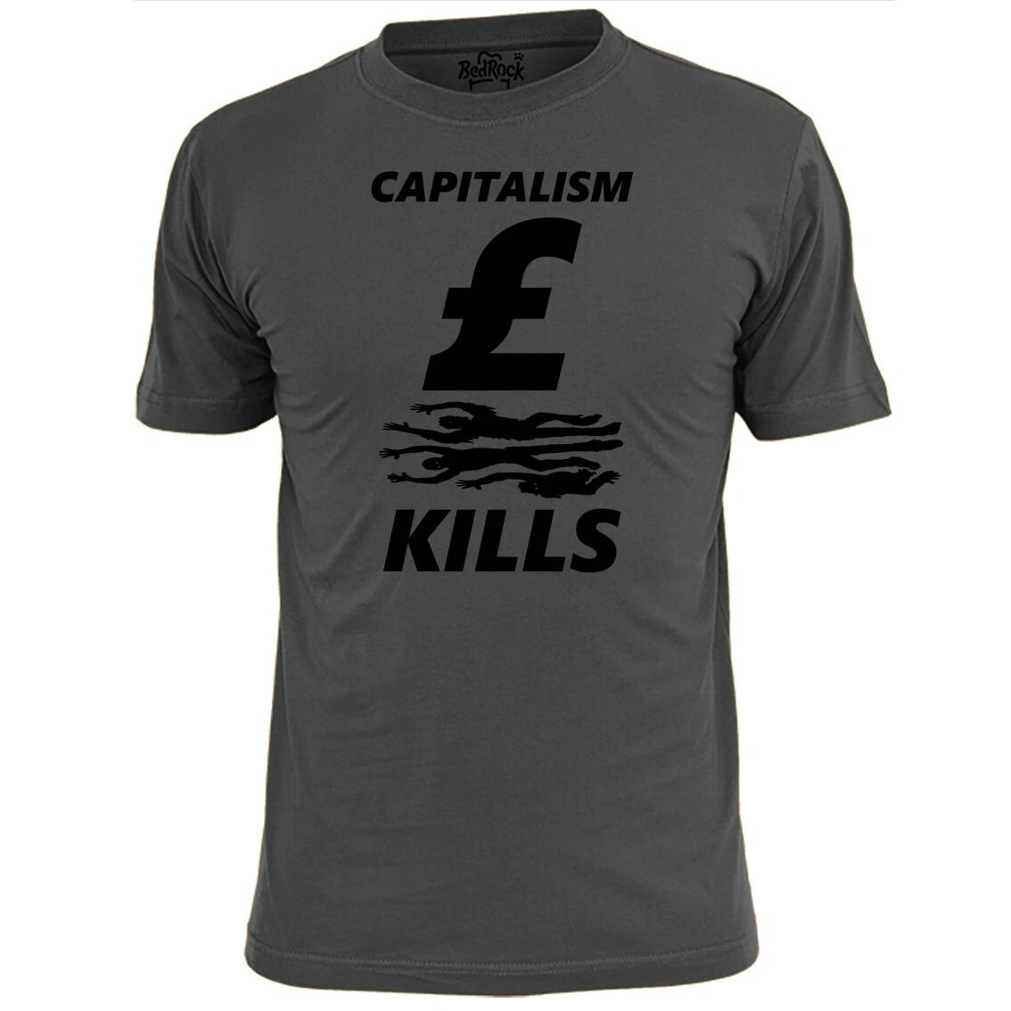 Mens Capitalism Kills T shirt Socialism Economics M