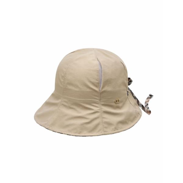 Daks Beige Bucket Hat [back Banding] Slit Point Checkstrap Dche6e227iv