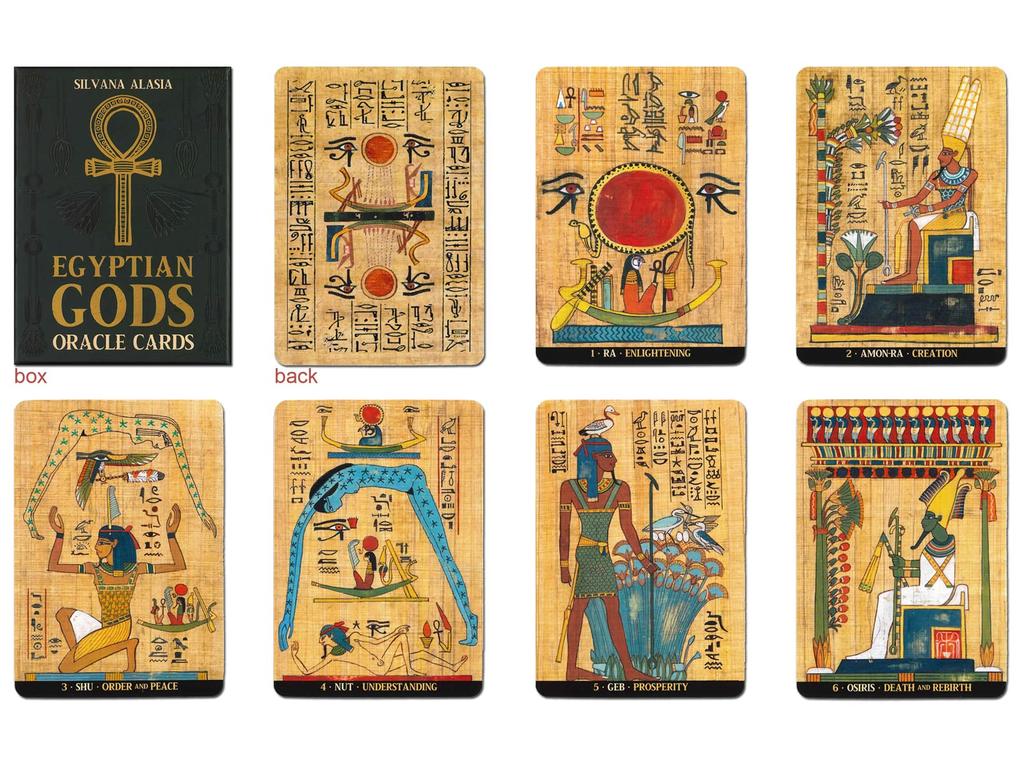 Nichiyu Oracle Cards, 36 Cards, Fortune Telling [Authentic] [Egyptian Gods Oracle Cards] "Ancient Egyptian Oracle Cards
