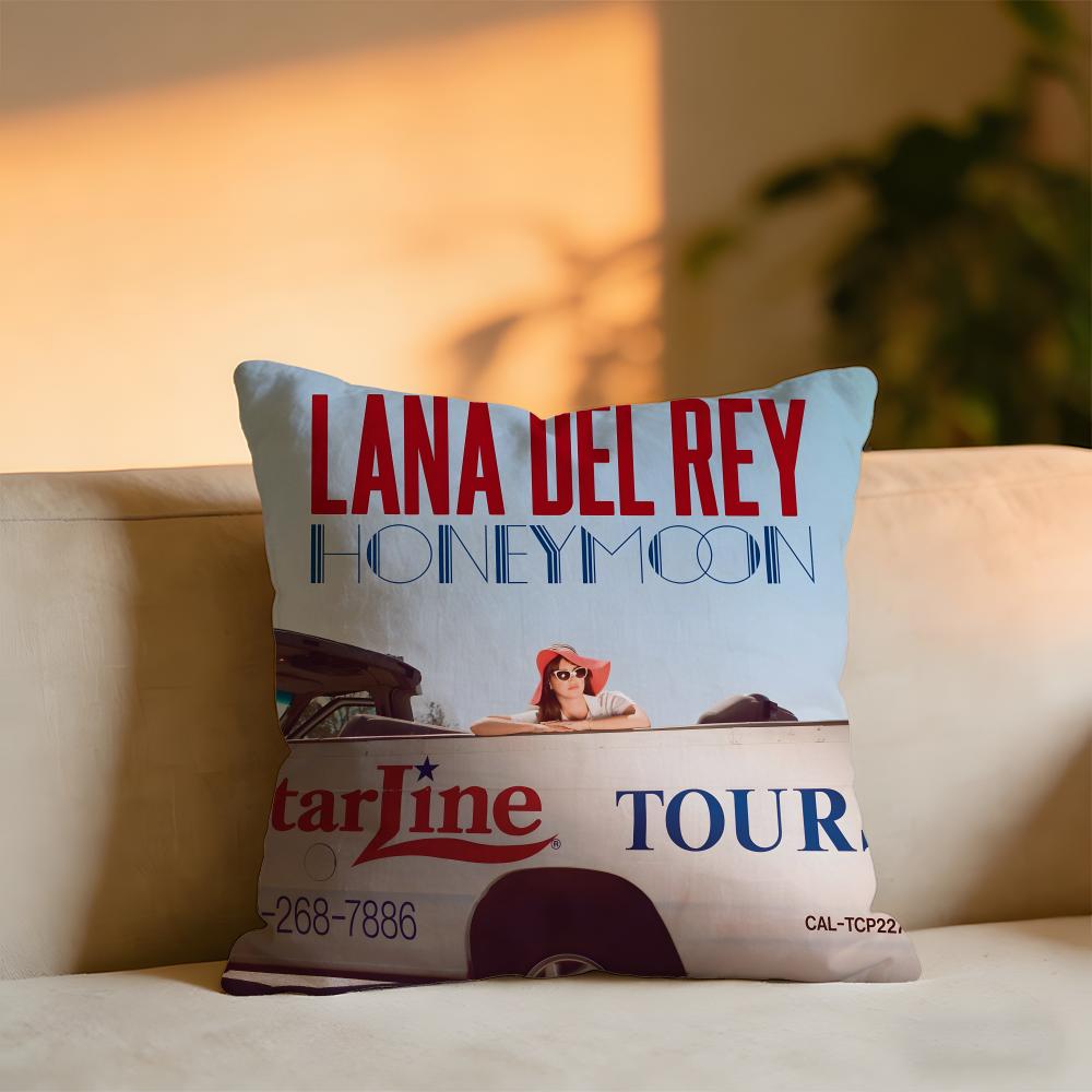 

Lana Del Rey Album Cushion Cover Cozy Velvet Throw PillowSoft Warm Cushion For Sofa Bed 30X30cm