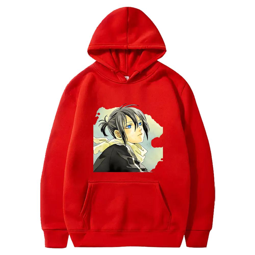 

Noragami Manga Hoodie Yato Graphic Printed Sweatshirt Men Women Clothing Long Sleeve Fleece Comfortable Hooded Streetwear Top S