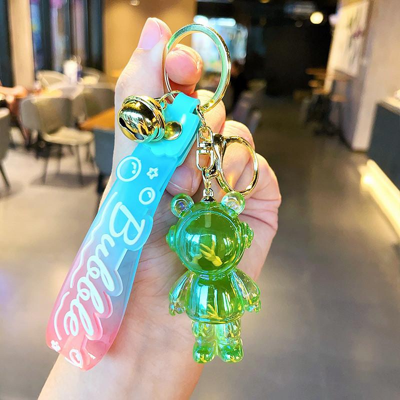 Colorful Resin Cartoon Keychains Bear And Rabbit Perfect For Party Favors