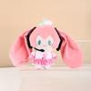 Kawaii Girls Plush Pendant Keychains Green Pink Women Child Backpack Bag Hanging Doll Pendant Gift