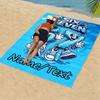 1pc  Personalized 67 Cartoon Number Beach Towel, Quick Dry Breathable Soft Custom Name Beach Towel for Summer Beach Vacation