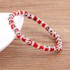 Hot Sale 8 Colors Fashion Design Evil Eye Bead Bracelet Men Women 6MM Classic Mini Macrame Crystal Charm Adjustable Jewelry Gift