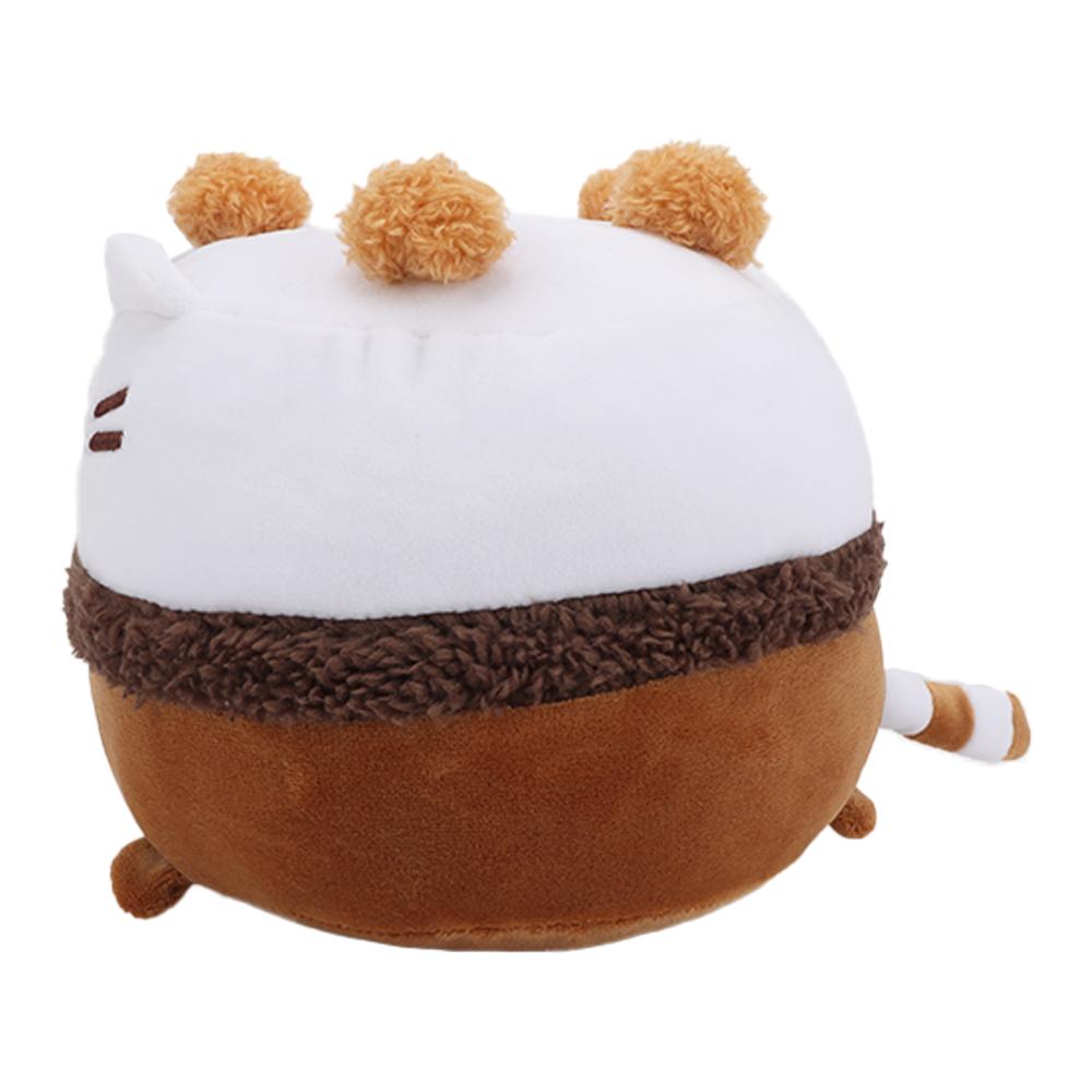 Kawaii Ice Cream Cake Fat Cat Plushies Soft Stuffed Animals Pillow Accompany Sleep Toys Home Decoration Kids Toy Birthday Gifts