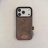Autumn/Winter Retro Solid Suede Plush iPhone 17 Pro Max/16P/15/14 Case