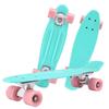 Beginner Single Kick Plastic Skateboard for Kids and Adults - Street Brushing Small Fish Board.