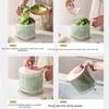 Drain and Spin Dryer Vegetable Dehydrator Plastic Fruit  Manual Spin Basket  Household Use