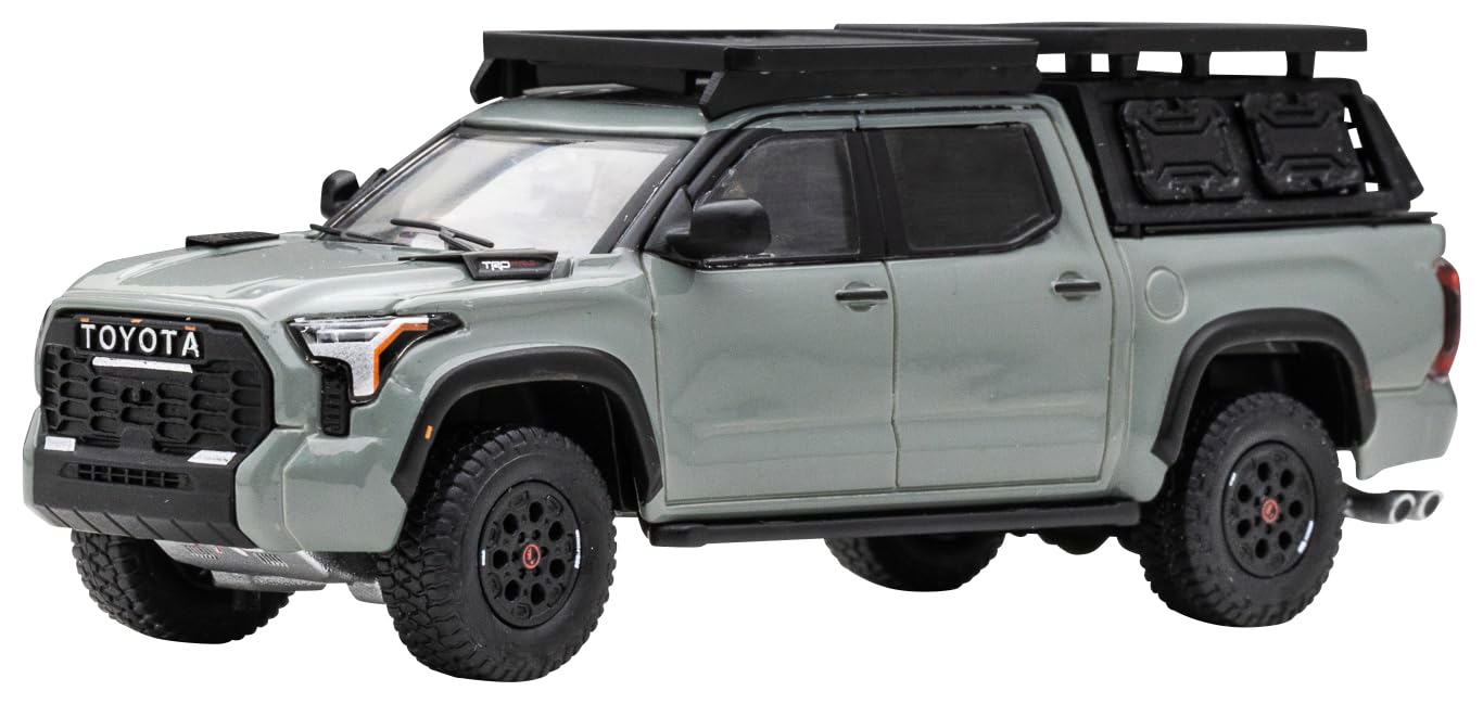 

FREESTYLE GCD Scale Toyota Tundra TRD PRO Lunar Rock Кастомная модель DiecastTalk Багажник на крышу 1/64 (Включает и Аксессуары) DTG0023-LR