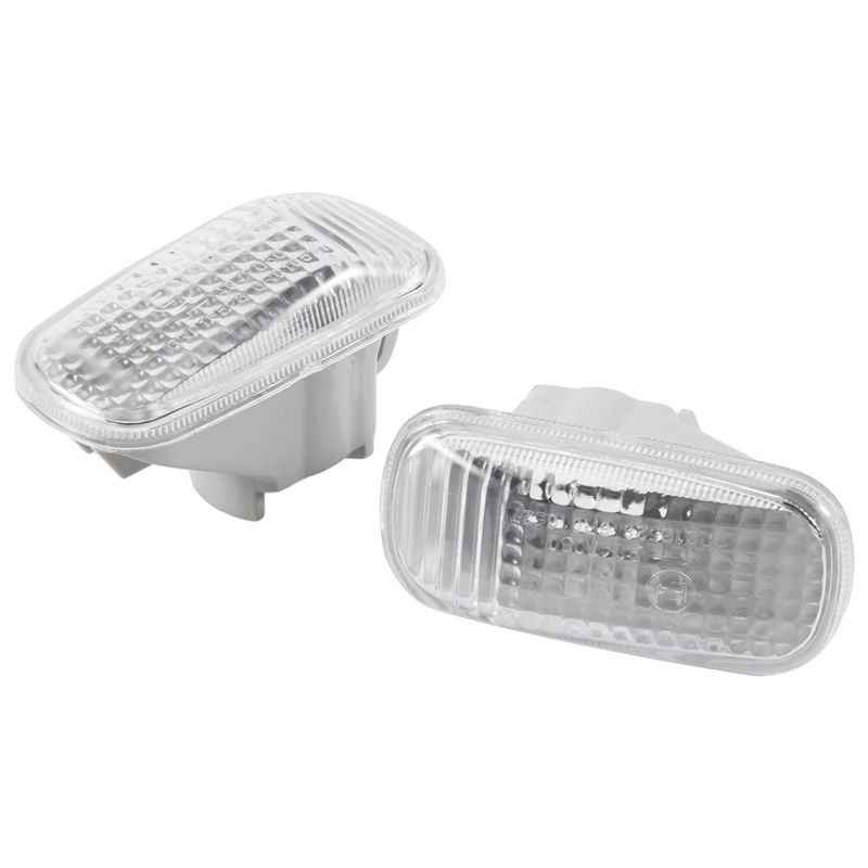 ATT-2Pc Car Side Baffle Turn Signal Light Lamp Shade Shell Cover Housing Fit For Honda Civic 2002- 2005 34301-S5H-T02 белый