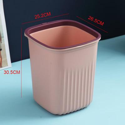 Miling Simple Lidless Plastic Trash Can