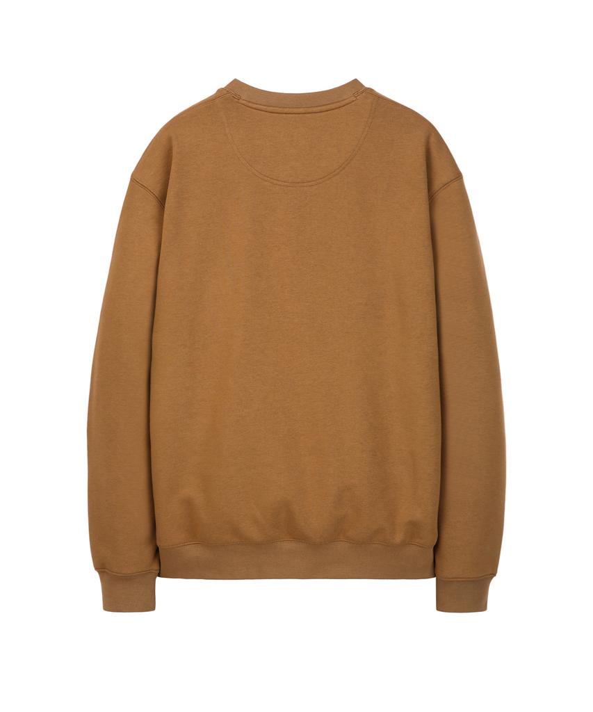 IL CORSO Double Neck Sweatshirt Sepia Iets5F001S2