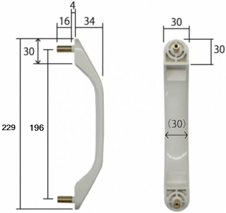 Kompatibilní náhrada pro Panasonic National a Panasonic koupelna Pasuje na dva skládací produkty Šroubové jednotky. dveře. [Náhrada odeslána]. rozteč 196mm]
