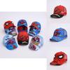 Childrens Cartoon Spider Man Baseball Cap With Breathable Polyester For Summer Outdoor Play