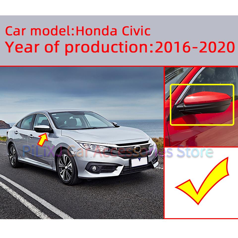 Left And Right External Rearview Mirror Lower Cover Cap Wing Side Mirror Lower Shell For Honda Civic 2016 2017 2018 2019 2020