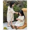 Sweet Short Sleeve Girls Kids Sleep Dress Casual Summer Home Nightgown