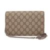 Gucci Dionysus Woc Chain Tiger Head Clasp Logo Red Lining Canvas Wallet Crossbody Shoulder Bag Women Bags Dark-Brown 401231-KHNSN-8698