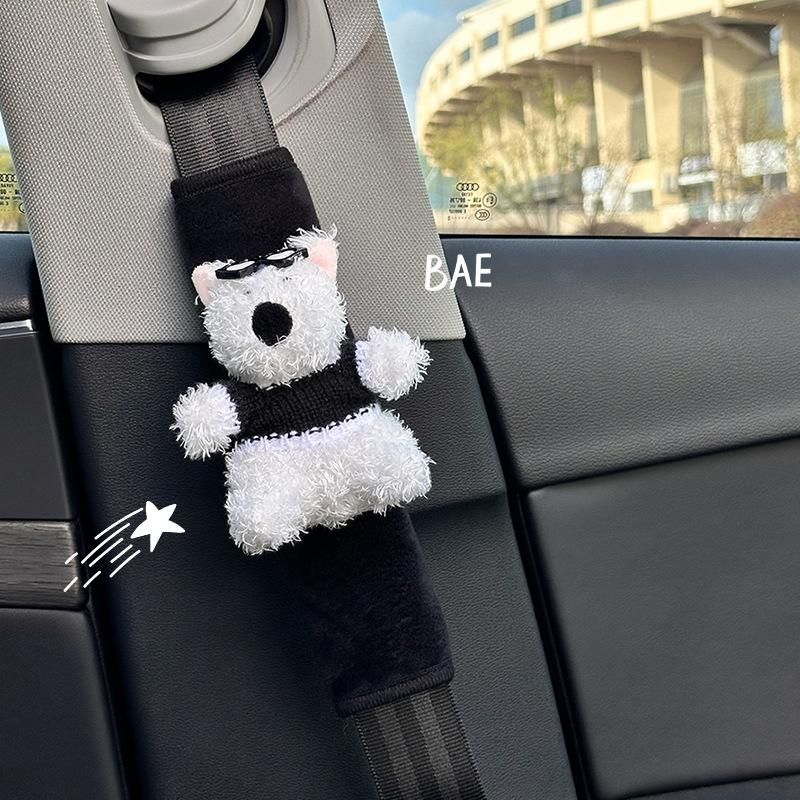 Car Seat Belt Shoulder Pads Cute Cartoon Car Neck Shoulder Pads Internet Celebrity Decoration Car Supplies