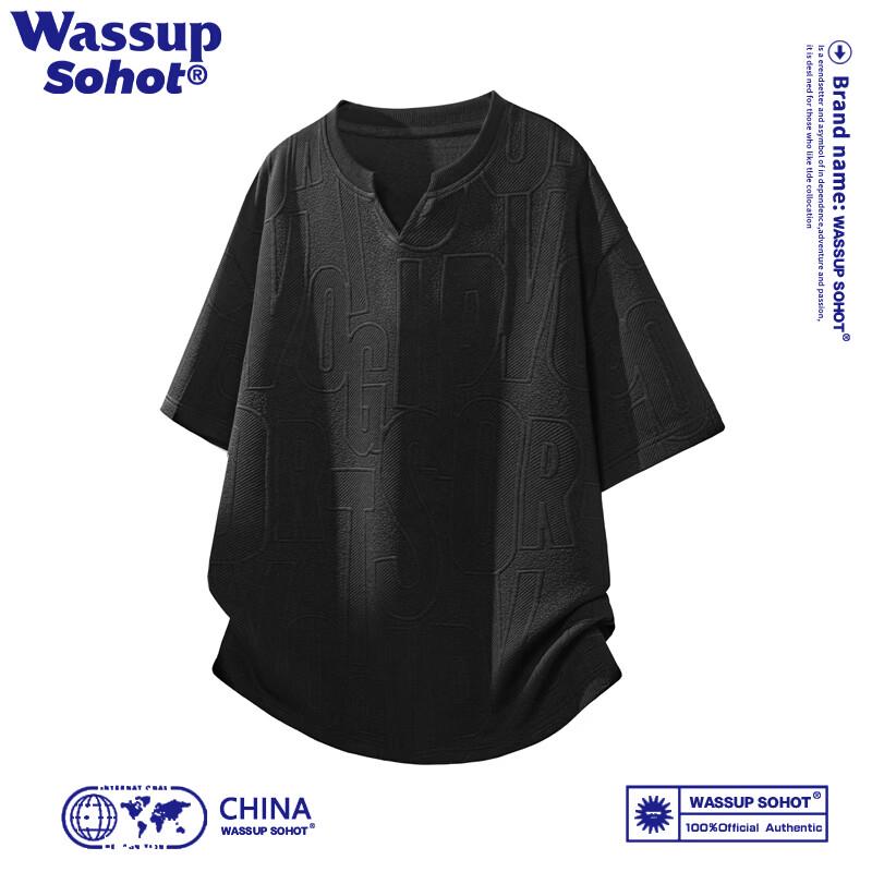 Wassup Sohot Men s American Retro Short-Sleeve T-Shirt M