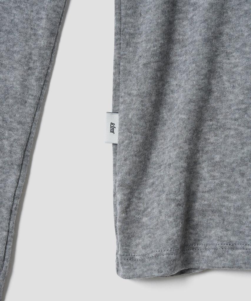 TTUDEMENT Basic Roll-Neck Pullover_Grey