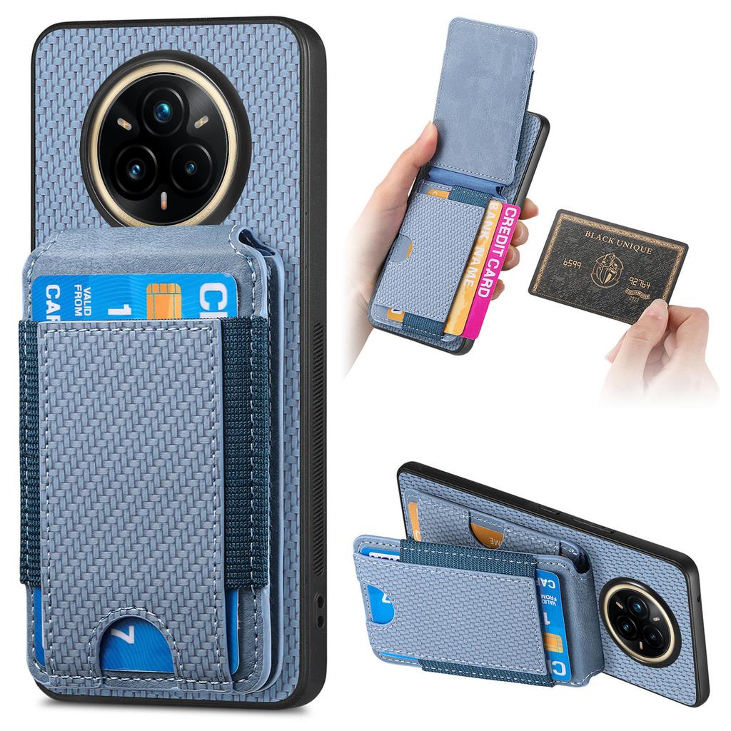 Capa para Realme 14 Pro 5G com Porta-Cartões Suporte Capa Traseira em Couro
