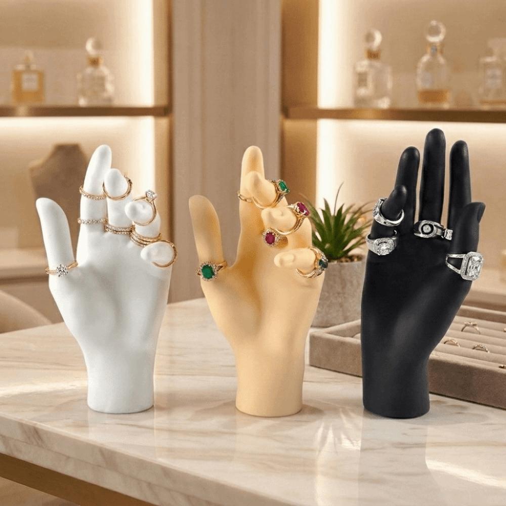 Versatile Hand Model Miniatures Ring Stand Art Supply Jewelry Display Stand Photo Ring