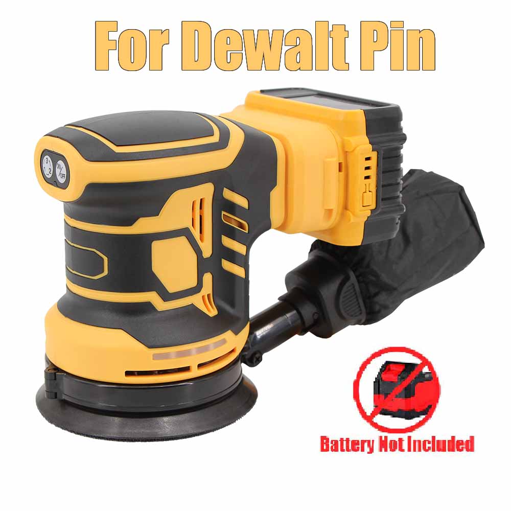 For Dewalt 20V Battery Cordless Disc Random Orbital Sander 3 Speeds Adjustable Brushless Grinding Polisher Bare Tool For Makita