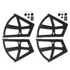 4Pcs Set Home Furniture Shoes Drawer Cabinet Hinge Flip Plate Frame Turning Rack Accessory