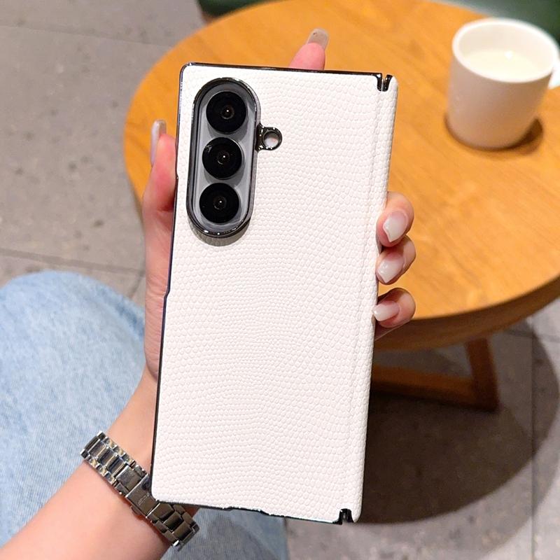 For Samsung Galaxy Z Fold 7 Case Luxury PU Leather Skin Middle Hinge Protective Back Cover Case For Samsung Z Fold 7 Shell