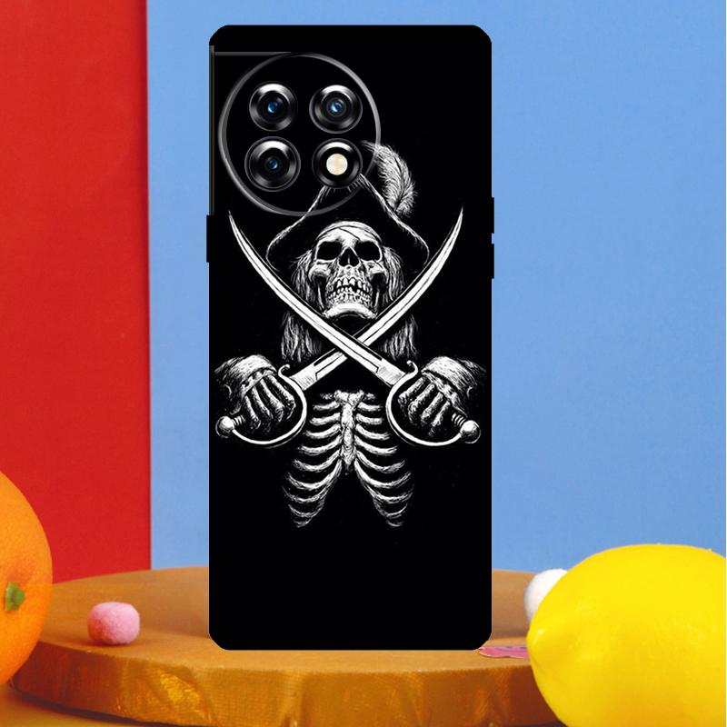 Pirate Skull Cover For OnePlus 13 13R 12 12R 11 10 Pro 8T 10T OnePlus Nord CE 3 2 4 Lite N30 N20 N10 Case