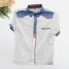 Menn Topp Ung Kortermet Slim Fit Skjorte Myk Menn Sommerskjorte Skjorte Menn plagg
