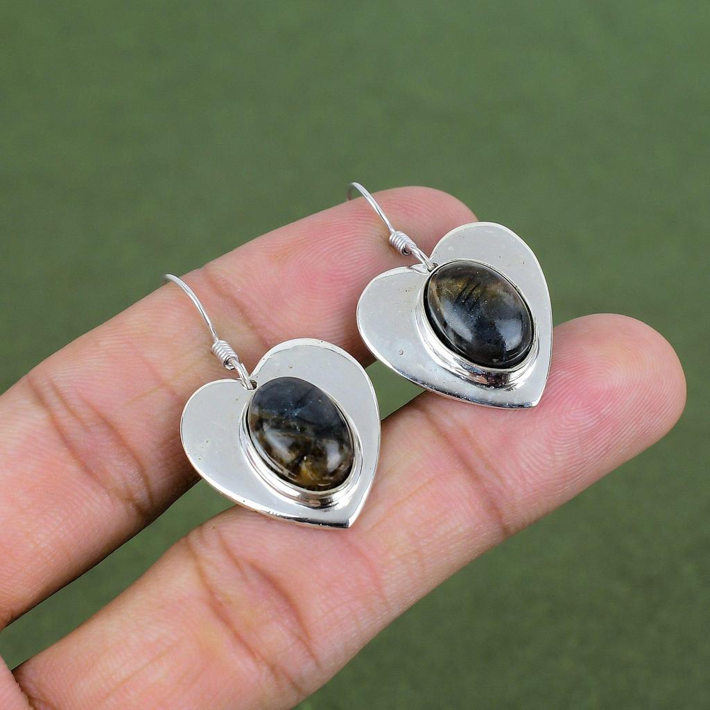 Picasso Jasper Earring 925 Sterling Silver Earring Gemstone Handmade Earrings Antique Jewelry Designer Earring Silver Jewelry Wedding Gifts