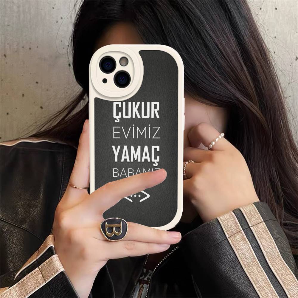 TV Cukur Phone Cover For IPhone 11 12 13 14 15 16 Pro Max Mini Plus Soft Leather Case